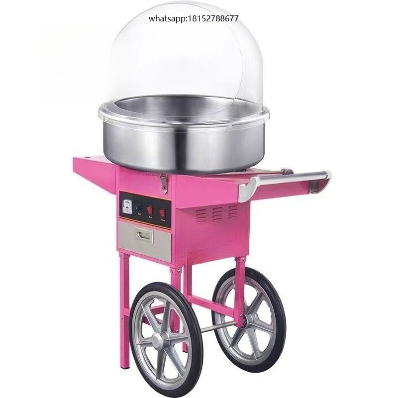 Commercial Cotton Candy Cart - Máquina de Algodão Doce para Uso