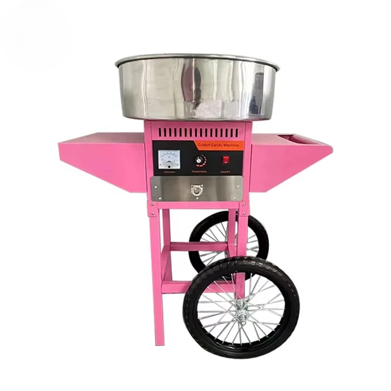 Commercial Cotton Candy Cart - Máquina de Algodão Doce Comercial Automática
