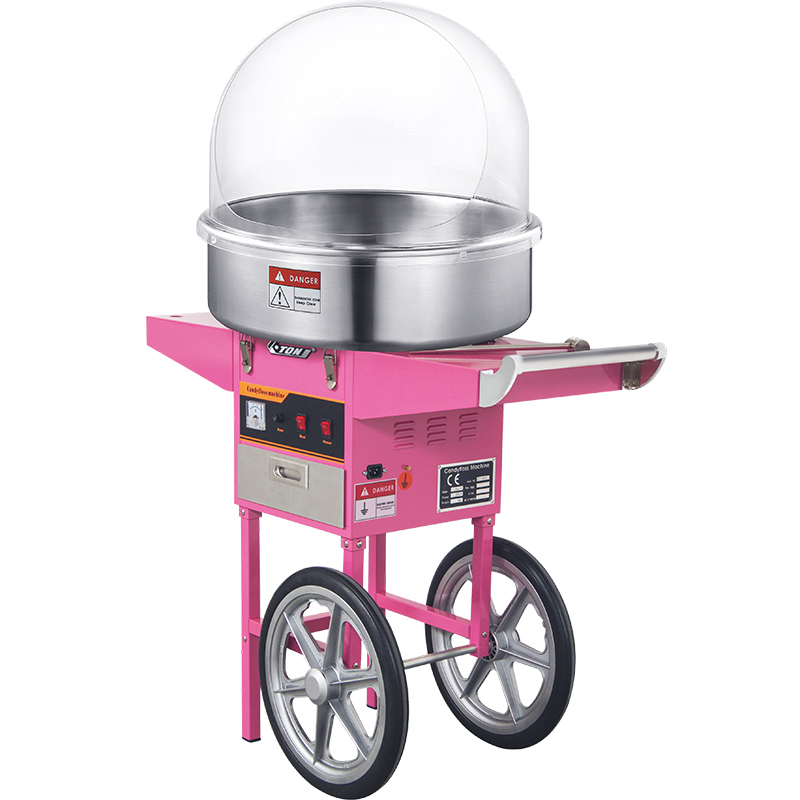 Commercial Cotton Candy Cart - Máquina de Algodão Doce Comercial Padrão