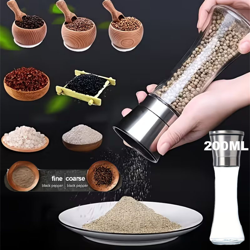 Popcorn Seasoning Salt Butter - Moedor de Pimenta 200ML em Aço
