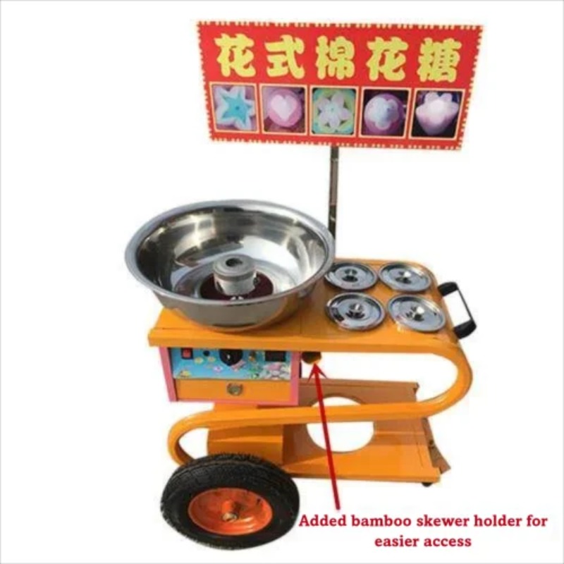 Carrinho de Algodão Doce Comer - Commercial Cotton Candy Cart avaliação e preço