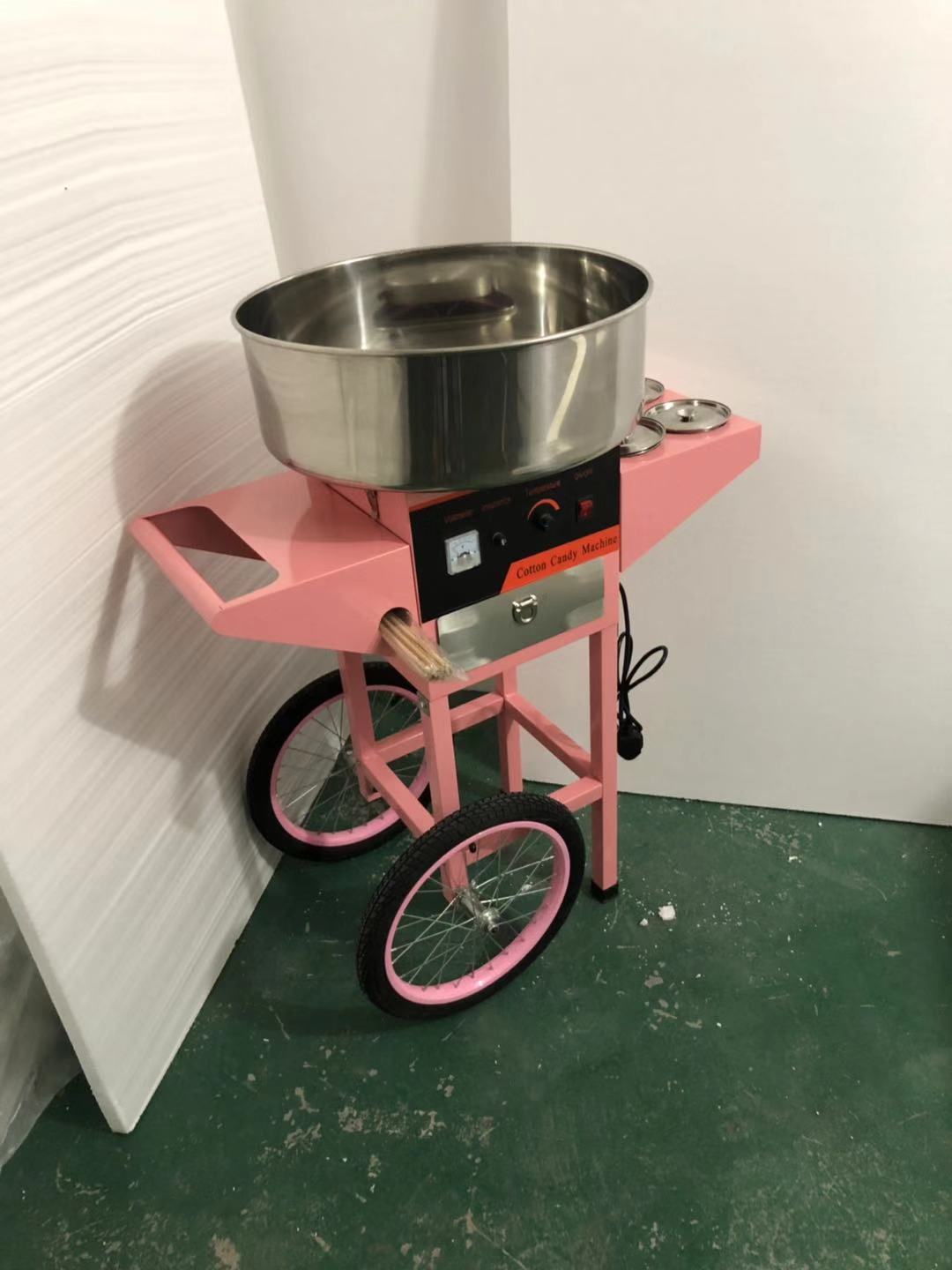 Nova máquina de algodão-doce c - Commercial Cotton Candy Cart avaliação e preço