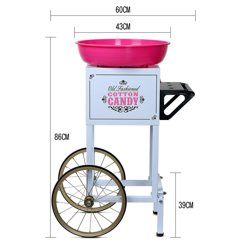 Máquina de algodão doce de alt - Commercial Cotton Candy Cart avaliação e preço