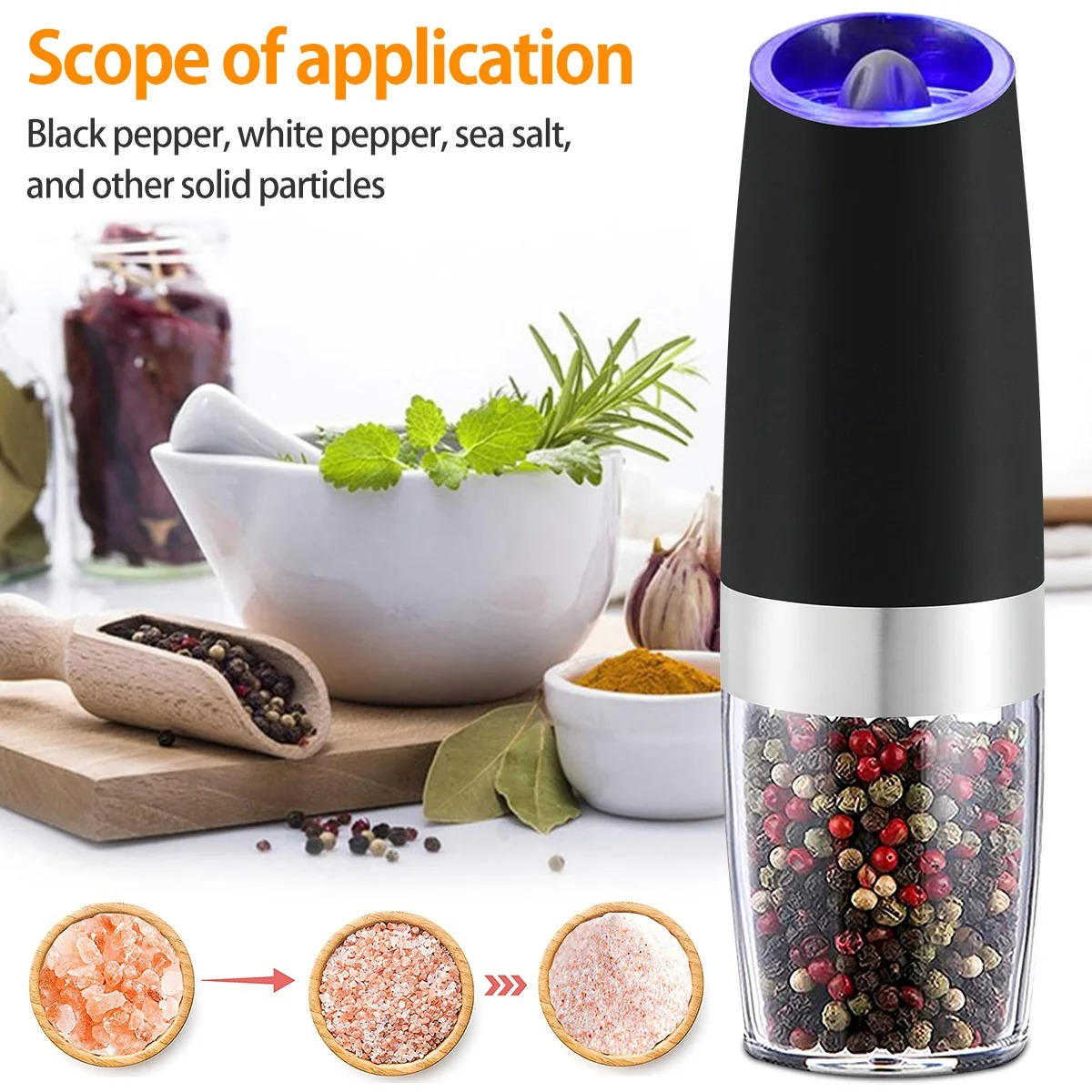 Moedor de pimenta elétrico de  - Popcorn Seasoning Salt Butter avaliação e preço