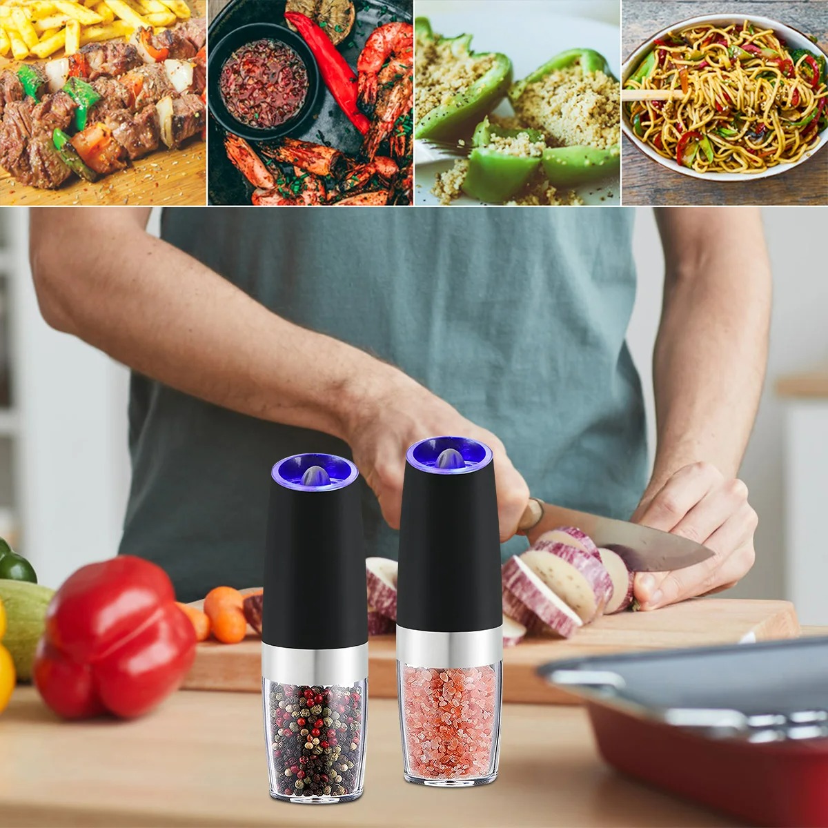 Moedor de pimenta elétrico de  - Popcorn Seasoning Salt Butter avaliação e preço