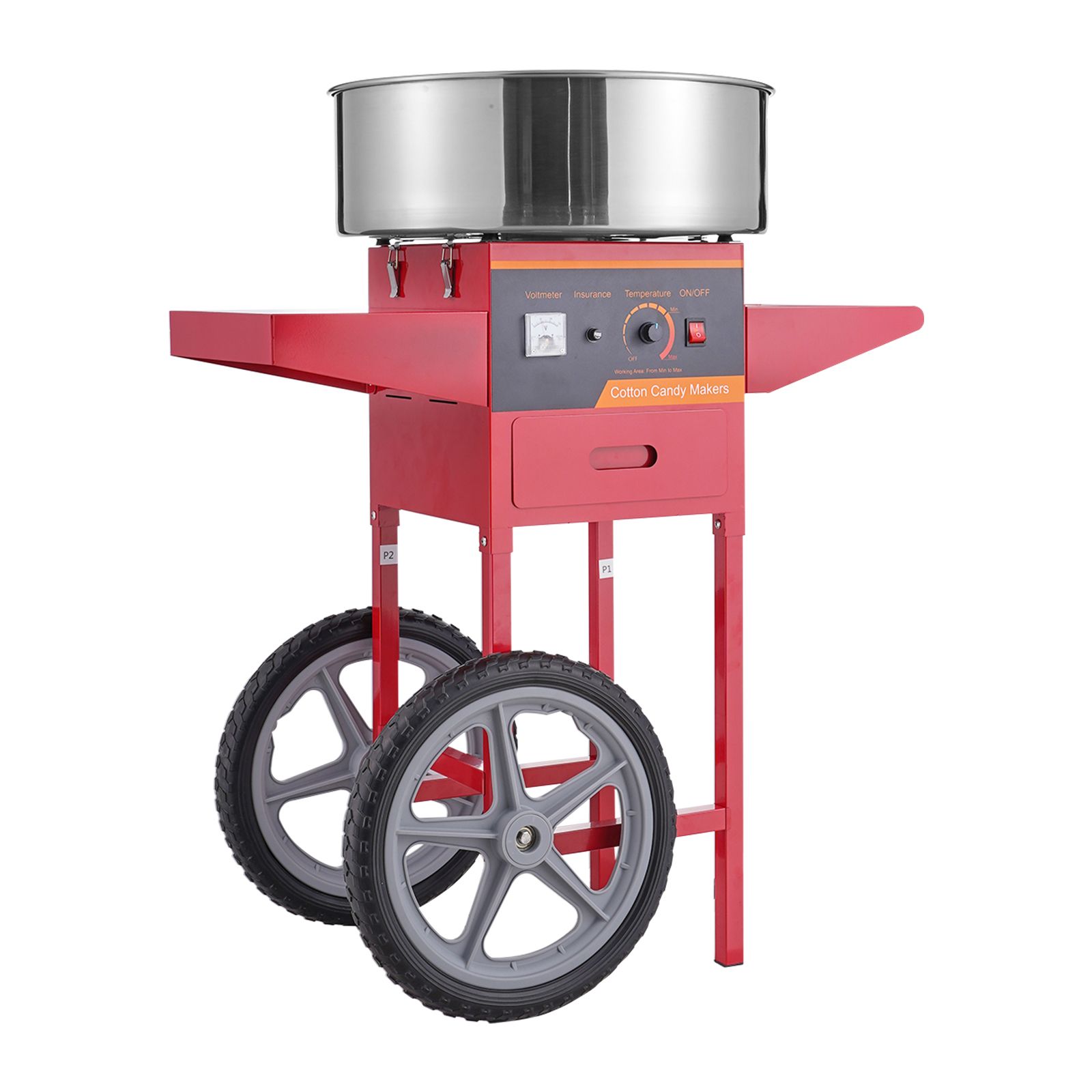 Máquina de Algodão Doce Elétri - Commercial Cotton Candy Cart avaliação e preço