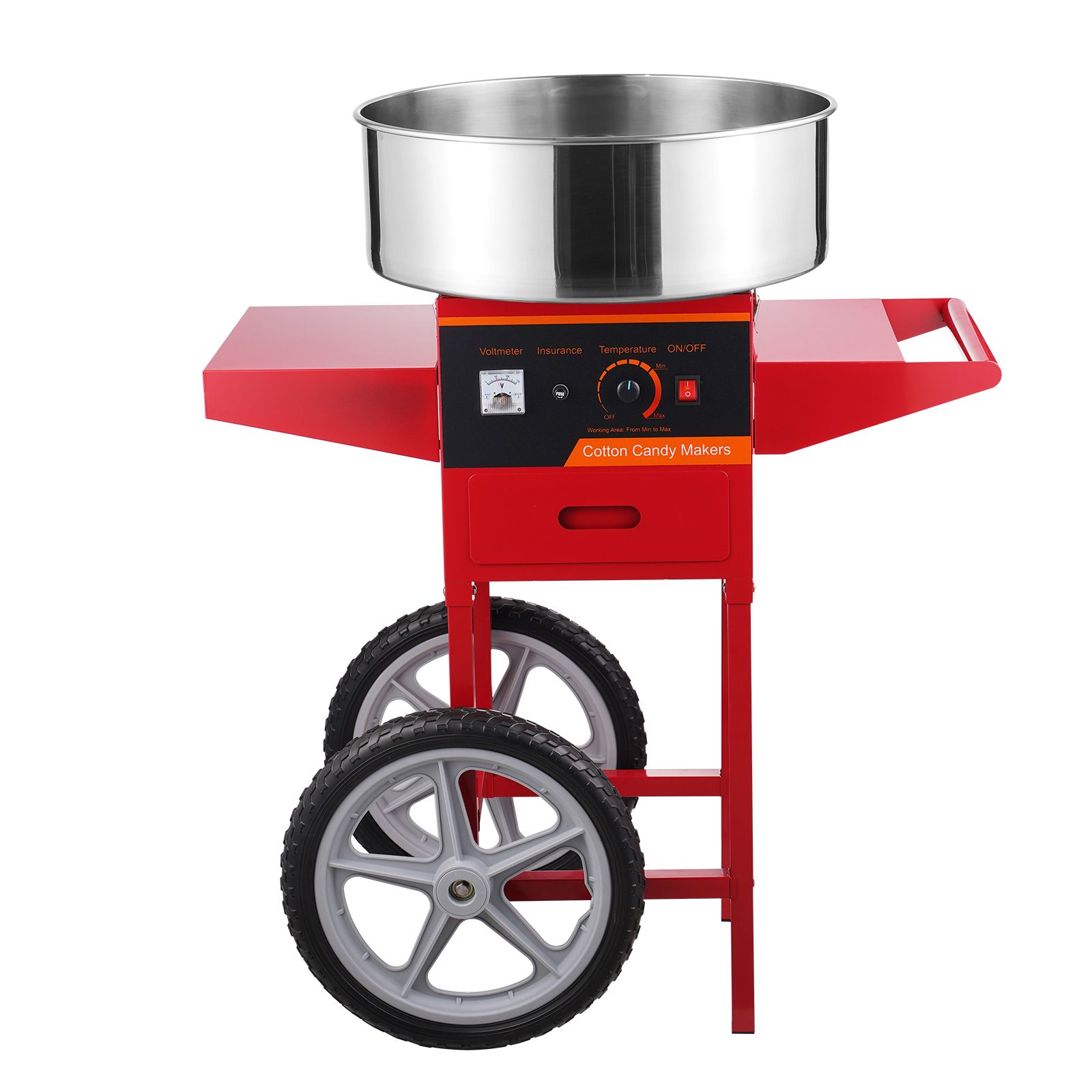 Máquina de Algodão Doce Elétri - Commercial Cotton Candy Cart avaliação e preço