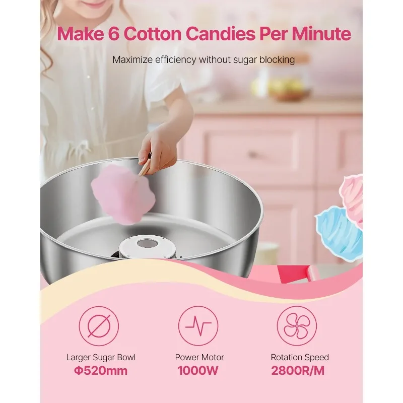 【Premium】Máquina de Algodão Do - Commercial Cotton Candy Cart avaliação e preço