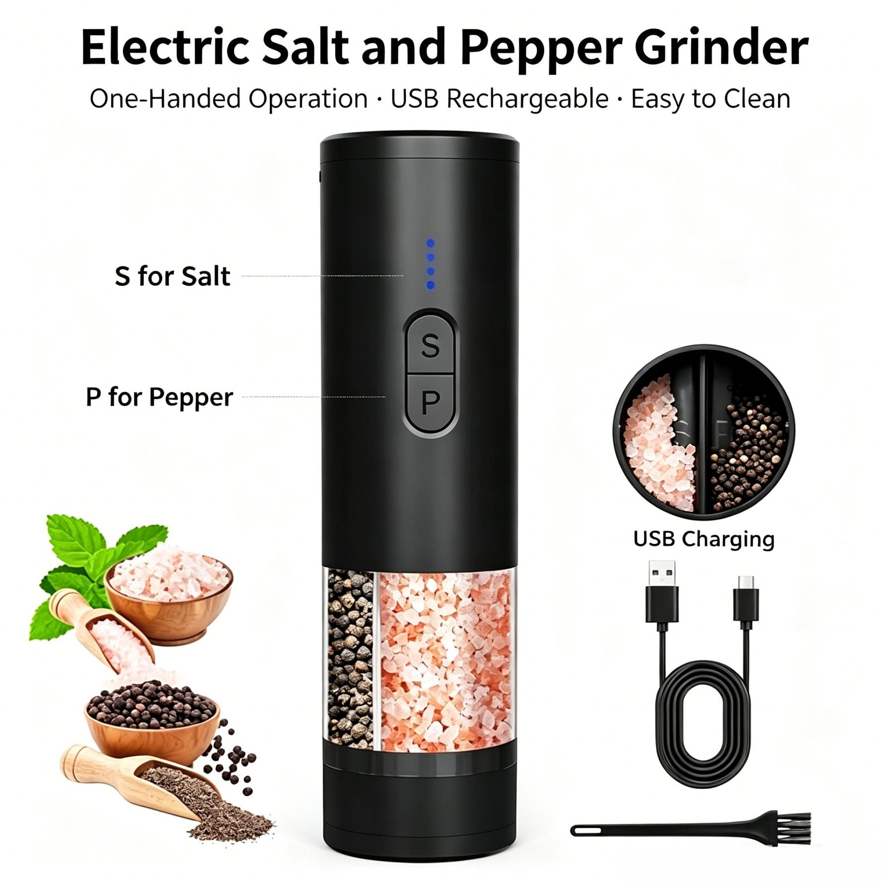 Moedor de Pimenta Recarregável - Popcorn Seasoning Salt Butter avaliação e preço