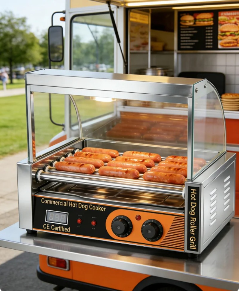 Grelhador Elétrico Comercial C - Hot Dog Roller Grill Commercial avaliação e preço