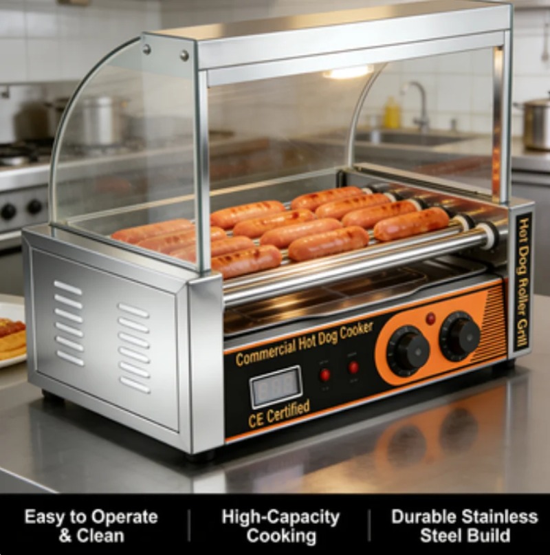 Grelhador Elétrico Comercial C - Hot Dog Roller Grill Commercial avaliação e preço