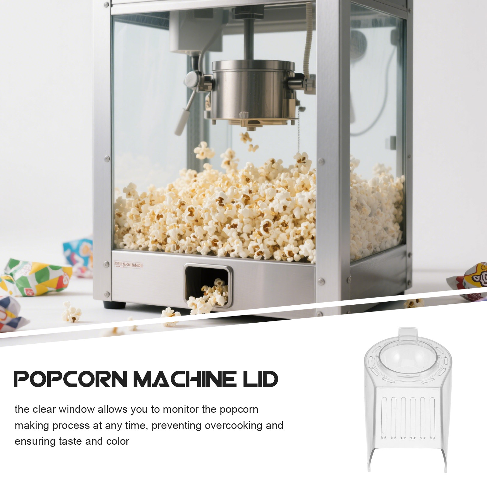 Tampa de proteção para máquina - Popcorn Machine Kettle Replacement avaliação e preço