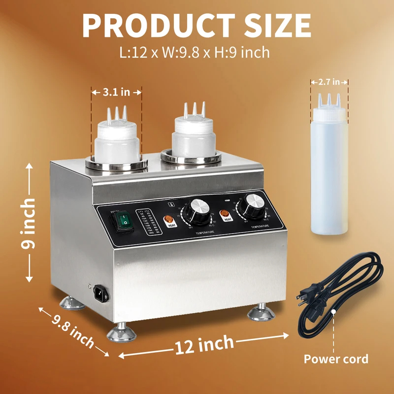 Dispensador Elétrico Comercial - Commercial Nacho Cheese Warmer Dispenser avaliação e preço