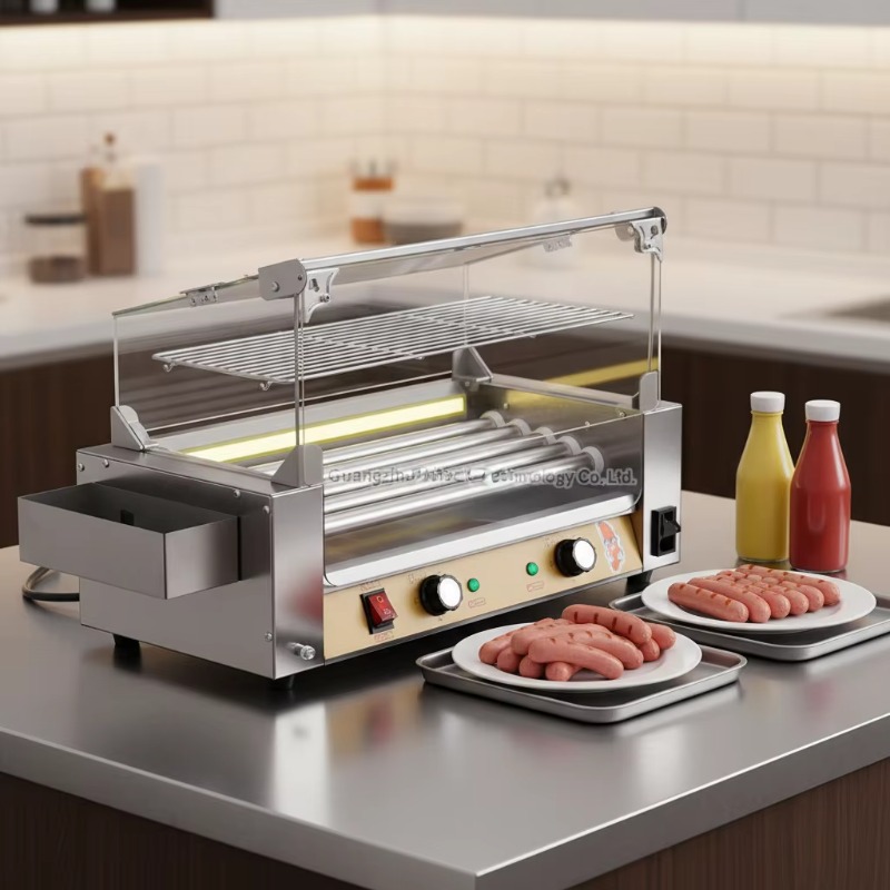 Nova Máquina Comercial de Sals - Hot Dog Roller Grill Commercial avaliação e preço