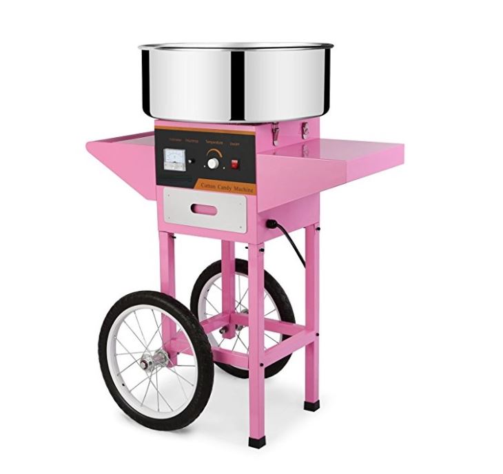 Máquina de Algodão Doce Comerc - Commercial Cotton Candy Cart avaliação e preço