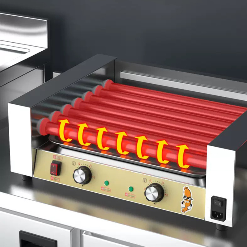 Máquina elétrica comercial par - Hot Dog Roller Grill Commercial avaliação e preço
