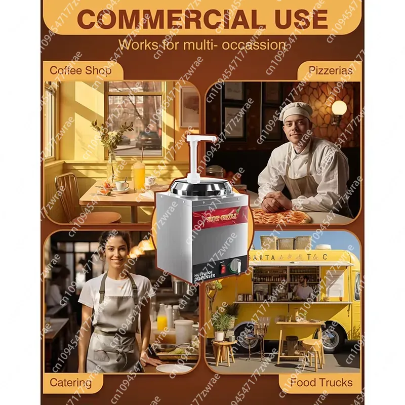Dispensador Elétrico Comercial - Commercial Nacho Cheese Warmer Dispenser avaliação e preço
