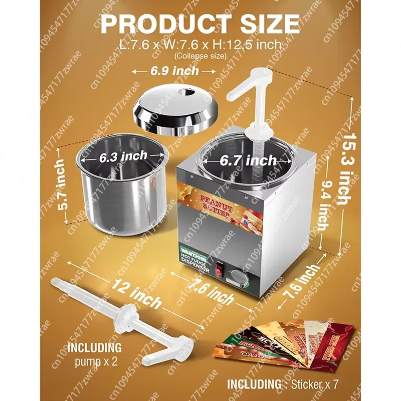 Dispensador Elétrico Comercial - Commercial Nacho Cheese Warmer Dispenser avaliação e preço