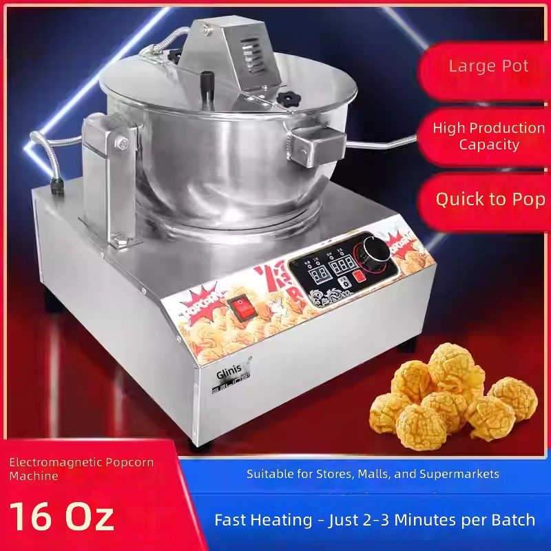 Máquina de Pipoca Elétrica Aut - Commercial Popcorn Maker 16Oz avaliação e preço