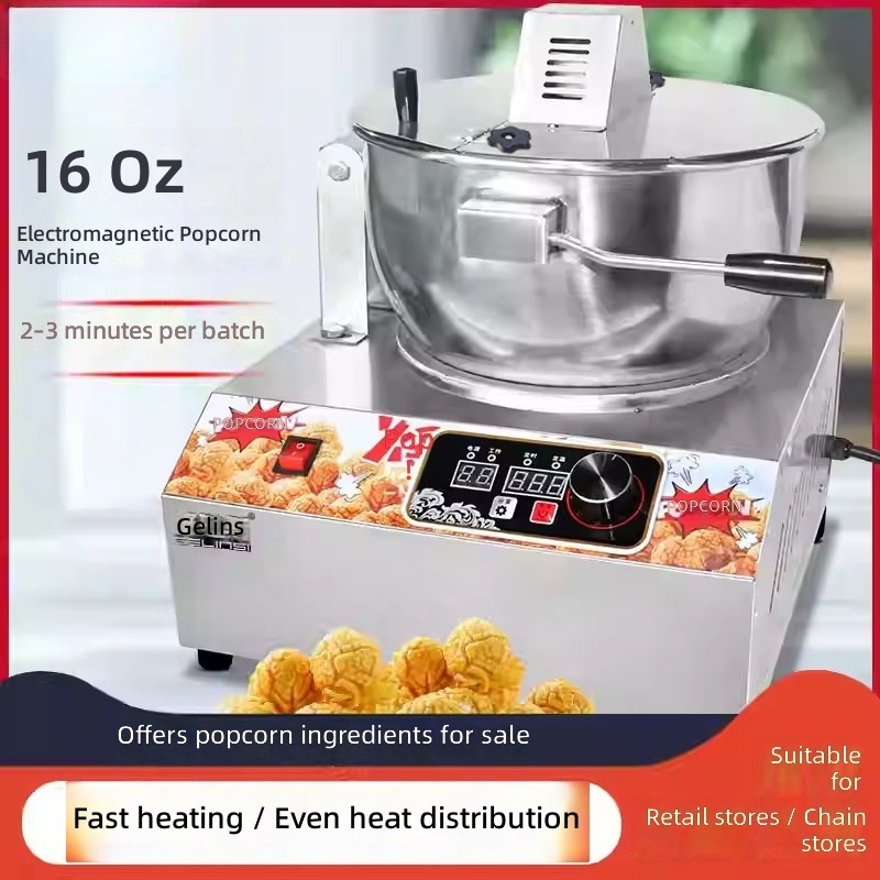 Máquina de Pipoca Elétrica Aut - Commercial Popcorn Maker 16Oz avaliação e preço