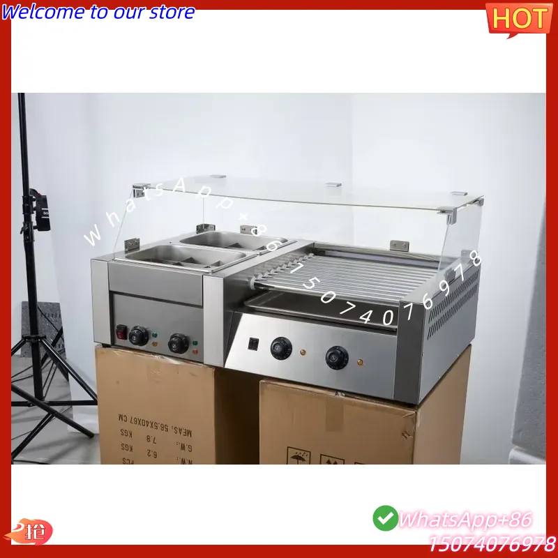 2026 Grelhador Elétrico de Rol - Hot Dog Roller Grill Commercial avaliação e preço