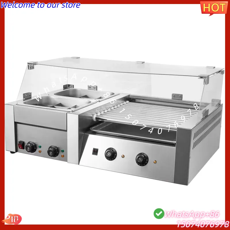 2026 Grelhador Elétrico de Rol - Hot Dog Roller Grill Commercial avaliação e preço
