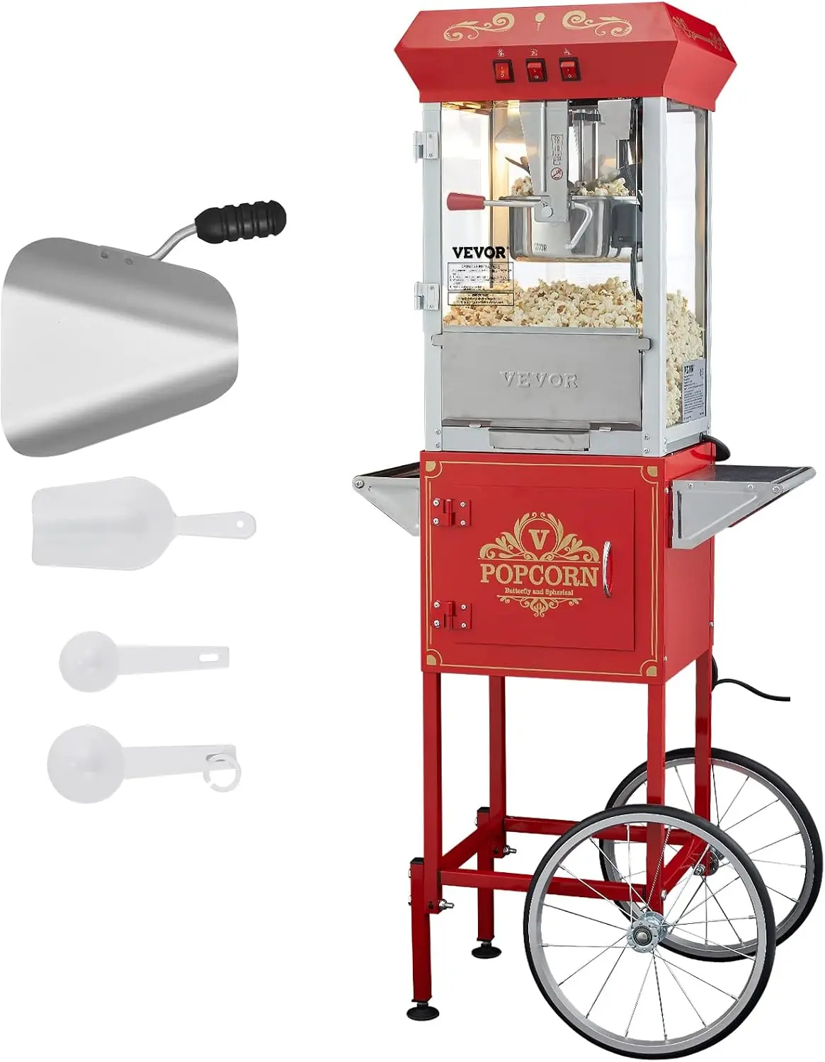 Máquina de Pipoca Comercial, C - Commercial Popcorn Machine 8Oz Kettle avaliação e preço