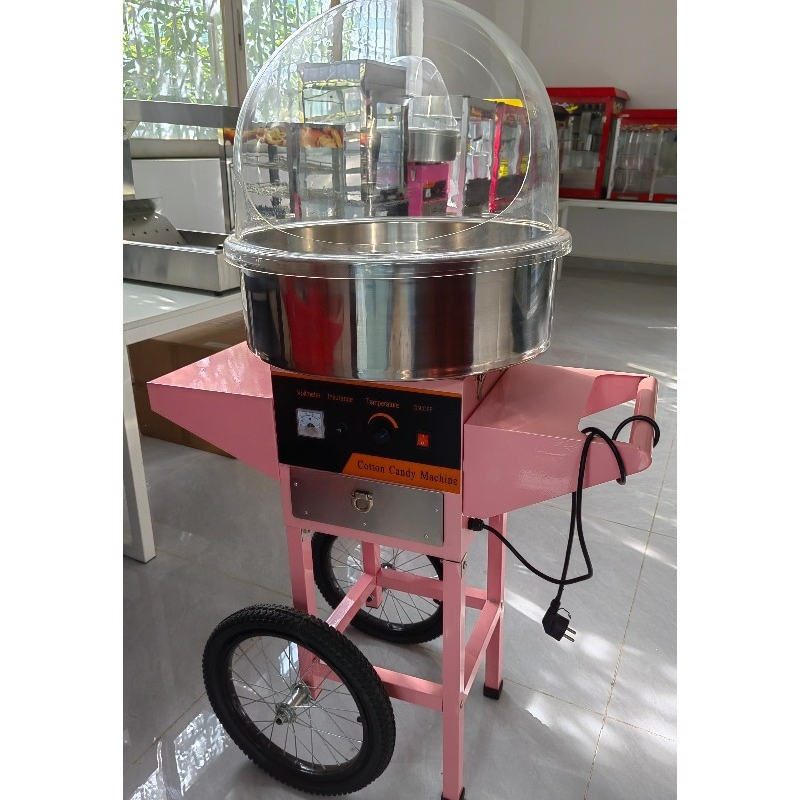 Máquina de Algodão Doce com Ca - Commercial Cotton Candy Cart avaliação e preço