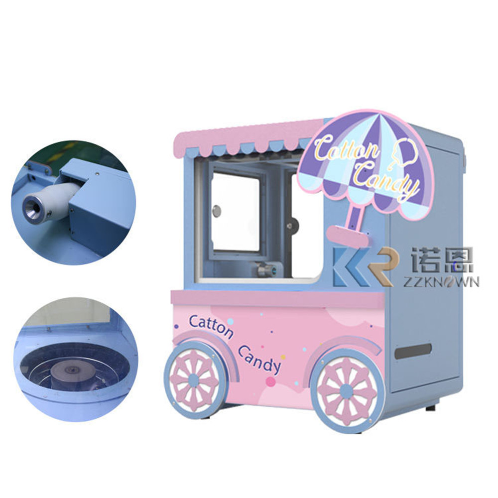 Máquina de Algodão Doce Comerc - Commercial Cotton Candy Cart avaliação e preço