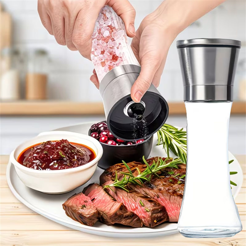 Moedor de Pimenta 200ML em Aço - Popcorn Seasoning Salt Butter avaliação e preço