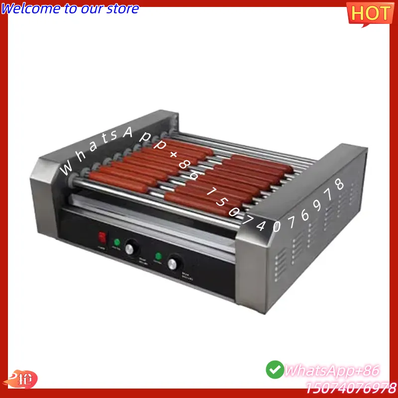 2026 11 Grelhador Elétrico Com - Hot Dog Roller Grill Commercial avaliação e preço