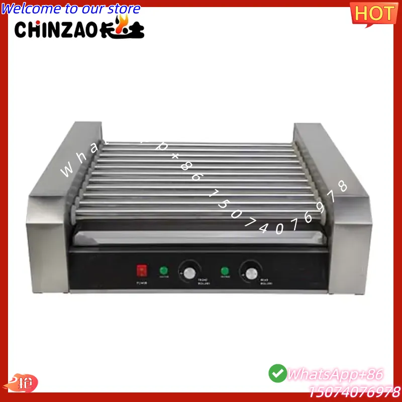 2026 11 Grelhador Elétrico Com - Hot Dog Roller Grill Commercial avaliação e preço