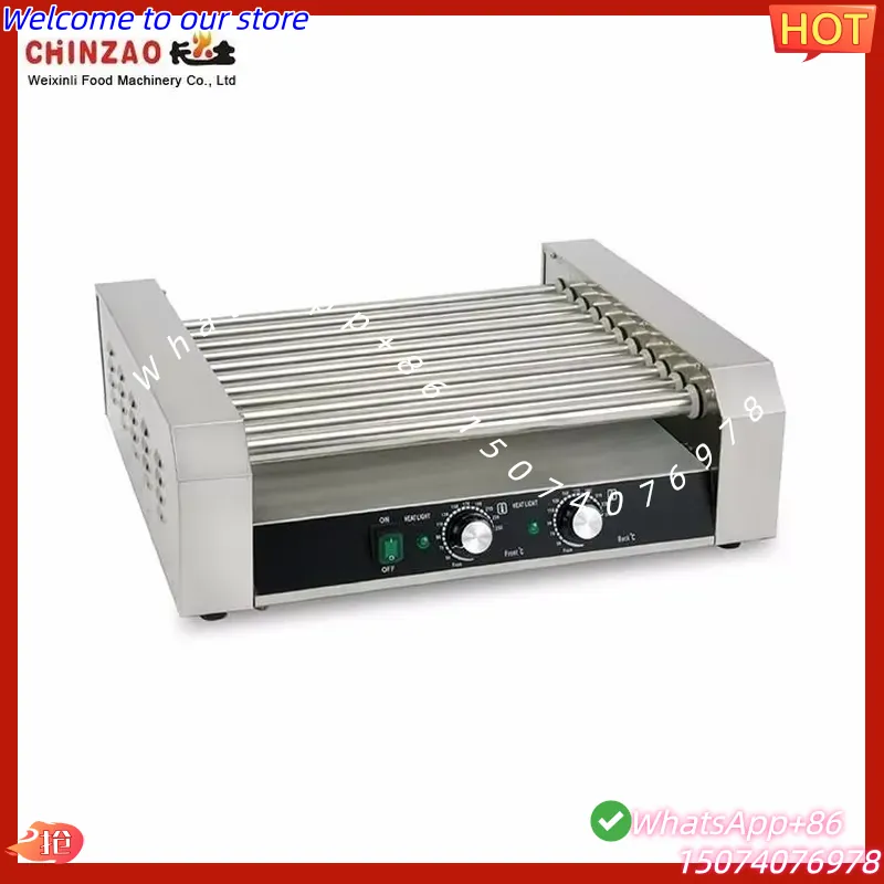 2026 11 Grelhador Elétrico Com - Hot Dog Roller Grill Commercial avaliação e preço