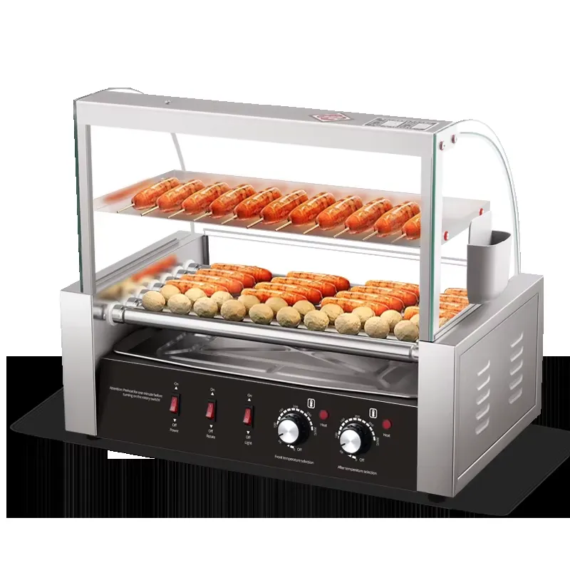 2026 Máquina de Grelhar Salsic - Hot Dog Roller Grill Commercial avaliação e preço