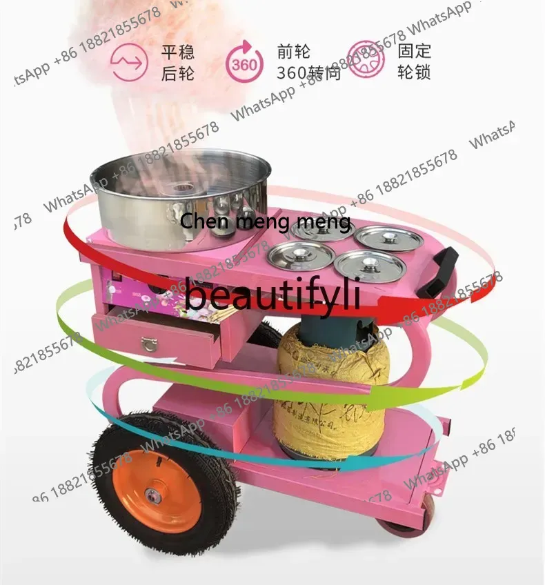 Máquina de algodão doce com gá - Commercial Cotton Candy Cart avaliação e preço