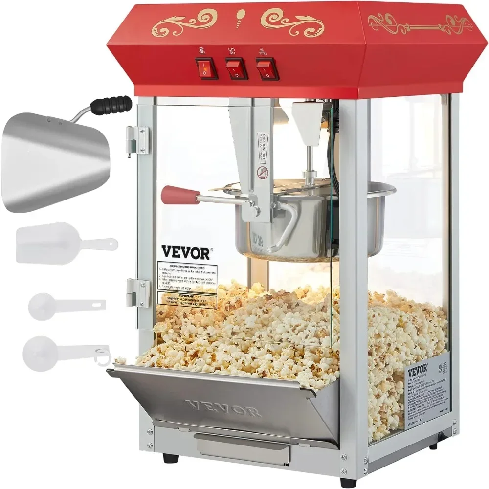Máquina de Pipoca Comercial, C - Commercial Popcorn Machine 8Oz Kettle avaliação e preço