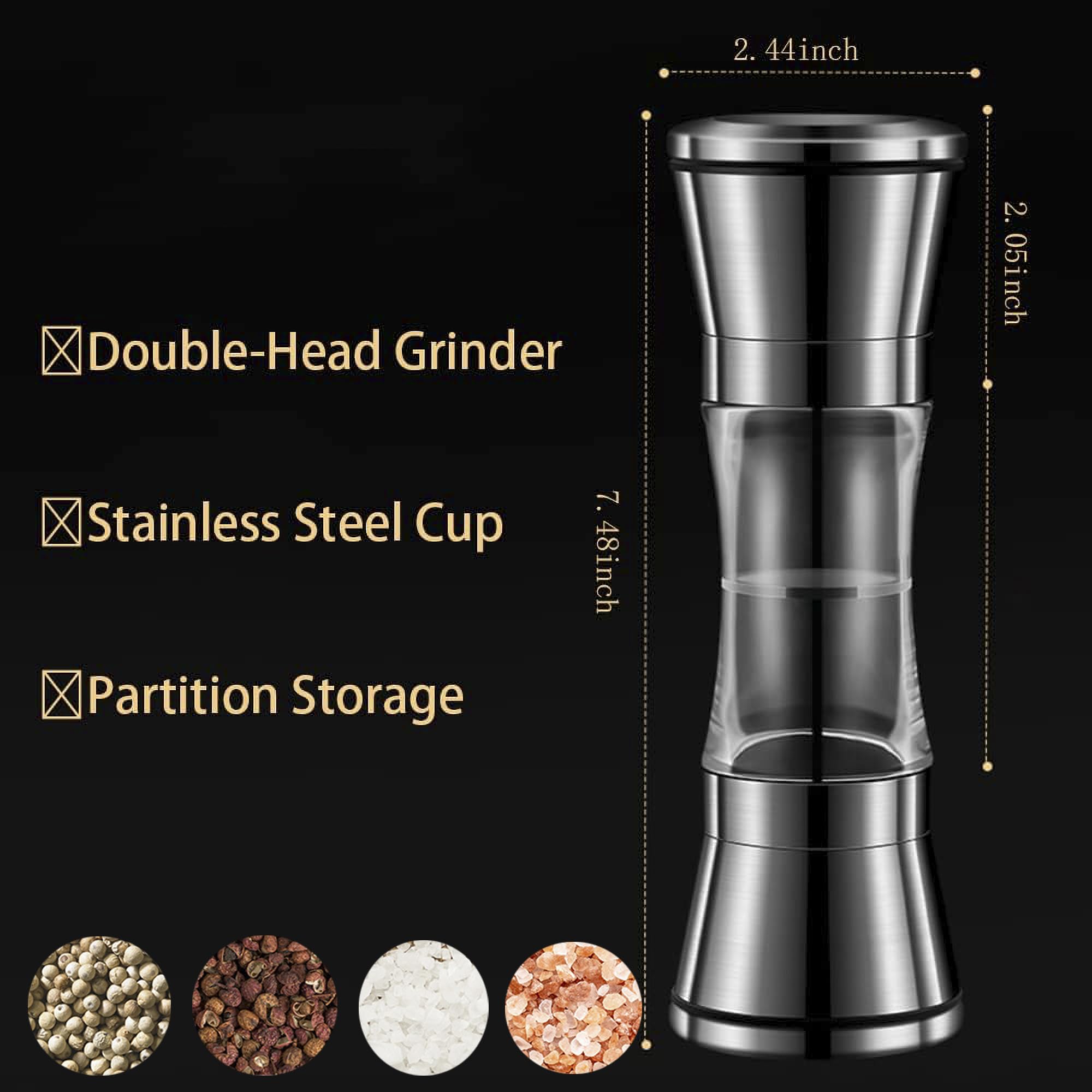 Moedor manual de sal e pimenta - Popcorn Seasoning Salt Butter avaliação e preço