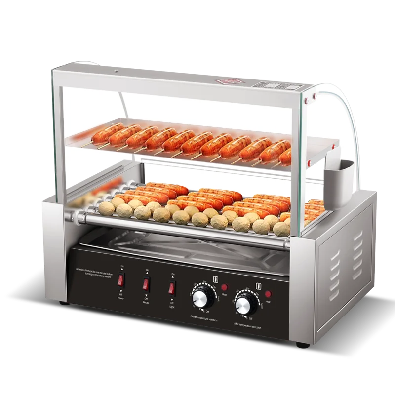 Máquina de Grelhar Salsichas E - Hot Dog Roller Grill Commercial avaliação e preço